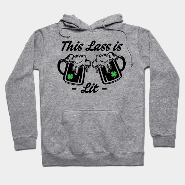 Lit Lass Hoodie by Saltee Nuts Designs